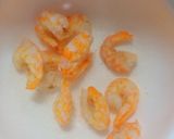 Hình bước làm 1 của món Canh rau dền nấu tôm khô