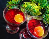 A picture of step 5 of Lemonade roohafza drink.