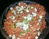 A picture of step 10 of Gajar ka halwa with mawa.