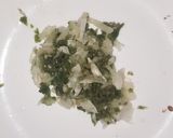 A picture of step 3 of Moringa leaves tikki.