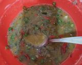 Foto langkah ke 2 dari resep Telur Dadar Teri Nasi Basah + buncis pedas.