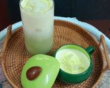 Hình bước làm 2 của món Sữa hạt matcha kem sữa béo