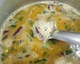 A picture of step 8 of Vegetable Upma with Sambhar.