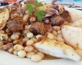 Foto del paso 6 de la receta: Calamarçets i butifarra amb mongetes (chipirones y botifarra con judías)
