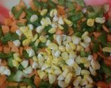 A picture of step 1 of Thai style veg Manchurian.