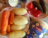 Pas rețetă Salată de ton cu legume și maioneză 1 fotografie