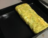A picture of step 12 of Tamagoyaki (Japanese omelette).