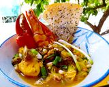 Hình bước làm 2 của món Mì Quảng tôm cua nấu bằng mì Chũ