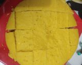 A picture of step 8 of Khaman Dhokla.