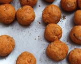 A picture of step 2 of Bran flour vada.