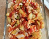 A picture of step 2 of Chicken Tikka Fries 🍟🍟.