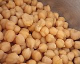 A picture of step 1 of Chana masala (no onion no garlic).