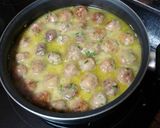 Foto del paso 7 de la receta Albóndigas de cerdo en salsa verde con ñoquis