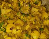 A picture of step 6 of Cauliflower curry.