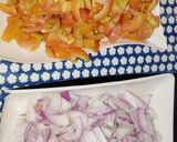 A picture of step 1 of Indian chole.