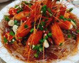 Hình bước làm 4 của món Tôm hấp miến