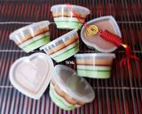 Hình bước làm 9 của món RAU CÂU lá dứa-sữa dừa-cà phê