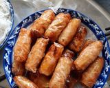 Hình bước làm 4 của món Chả cuốn cá trích