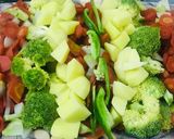A picture of step 1 of Mix vegetables with soya.