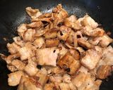 A picture of step 1 of Braised Pork Belly.