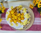 صورة لخطوة 1 من وصفة كيكة مانجو بطريقتي 🥭 lassi mango cake