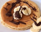 Foto del paso 5 de la receta: Tortitas con chocolate y plátano
