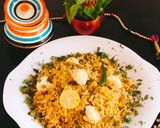 A picture of step 3 of Cauliflower fried rice (Gobhi fried rice).
