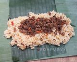 Foto langkah ke 5 dari resep NASI BAKAR abon SARDEN.