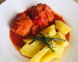 Paradicsomos húsgombóc recept fázis 6 fotója