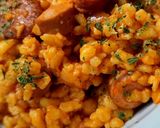 Virslis - kolbászos tarhonya recept fázis 9 fotója