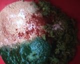 A picture of step 2 of Peas Cheese balls.
