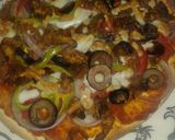 صورة لخطوة 9 من وصفة بيتزا بشورما فراخ 🍕🍗