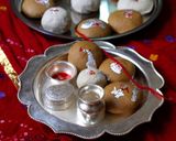 A picture of step 7 of Teej special sattu.