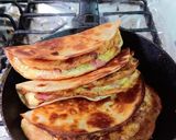 A picture of step 4 of Omelette Tacos.