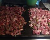 Foto del paso 2 de la receta: Tacos de carne, cerdo y zapallitos verdes