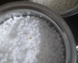 A picture of step 1 of Sabudana Vada.