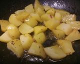 A picture of step 2 of Fluffy's Bombay potatoes.