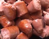 A picture of step 1 of Sausage Mixed Rice #uniquericerecipe.