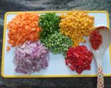 A picture of step 2 of Quick And Easy vegetables fried rice.
