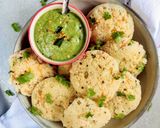 A picture of step 1 of Masala Veg Idli with Peanut coriander Chutney.