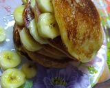 A picture of step 6 of Eggless banana pan cake.