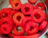 A picture of step 1 of Stuffed carrot sabji.
