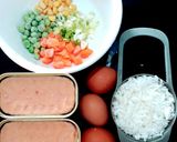 รูปขั้นตอนการทำที่ 1 ของ แพนเค้กข้าวสแปม (Spam Rice Pancake)