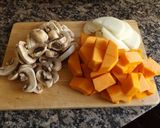 Foto del paso 1 de la receta Crema de calabaza y champiñones