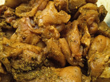 Double chicken skewers