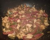 A picture of step 3 of Chicken Tenderloin and Pepper Quesadillas.