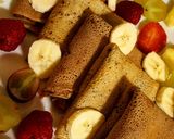 Pas rețetă Clătite cu cacao și fructe 1 fotografie
