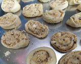 A picture of step 6 of Thandai flavored gujiya bites.