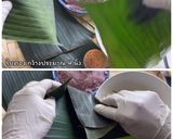 รูปขั้นตอนการทำที่ 6 ของ ข้าวเหนียวปิ้งไส้เผือก