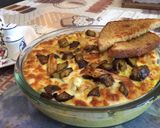A picture of step 10 of Baked cheese three layered veggies pasta with pumpkin sauce.